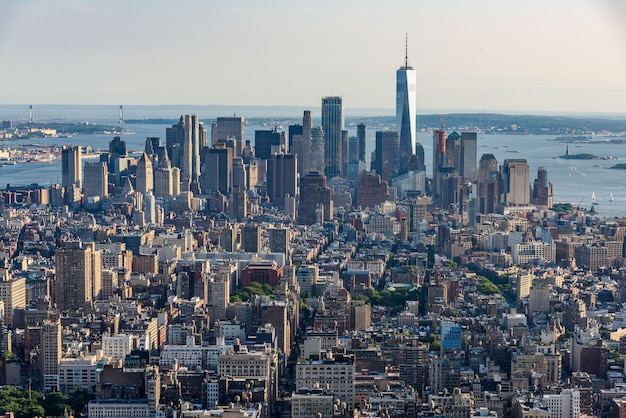 Vista aérea de manhattan