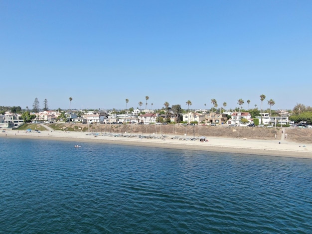 Vista aérea de Mission Bay amp Beaches em San Diego, Califórnia