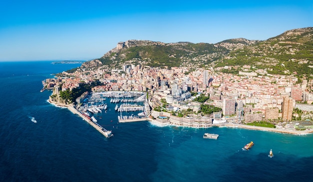 Vista aérea de Monte Carlo Mônaco