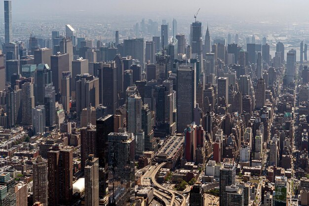 Vista aérea de Nova York Manhattan