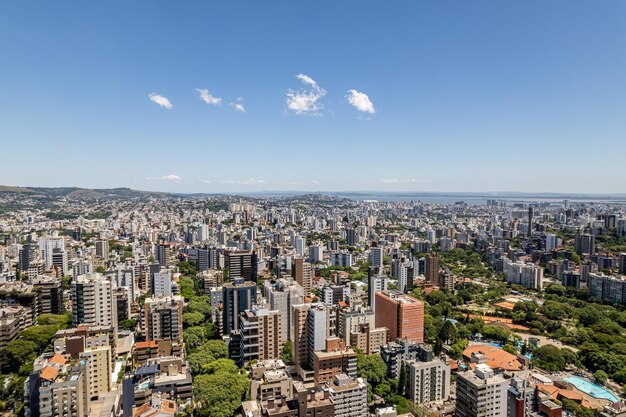 Vista aérea de porto alegre rs brasil foto aérea da maior cidade do sul do brasil