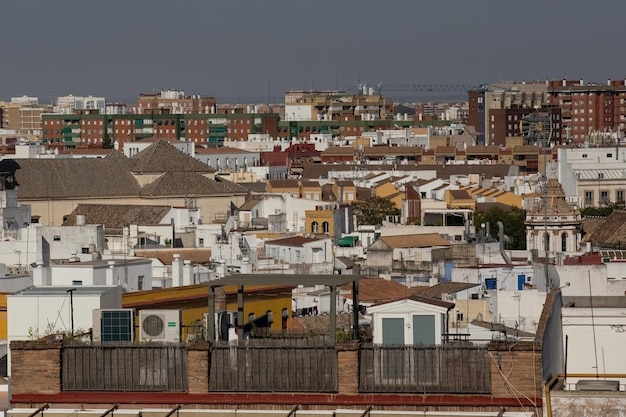 Vista aérea de Sevilha de Las Setas De Sevilla Centro de cogumelos de Sevilha no dia ensolarado Andaluzia Espanha