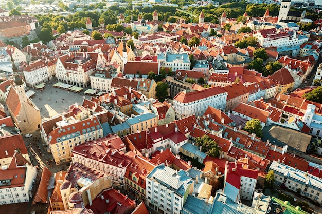 Vista aérea de Tallinn