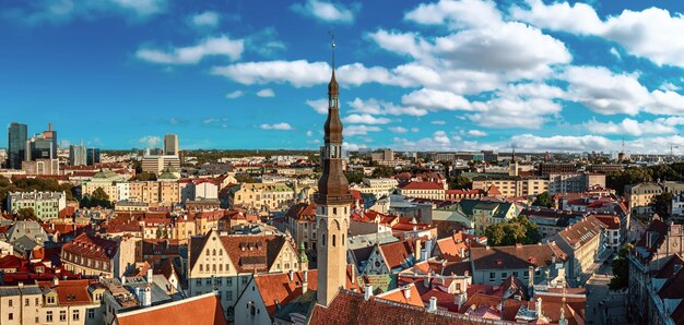 Vista aérea de Tallinn