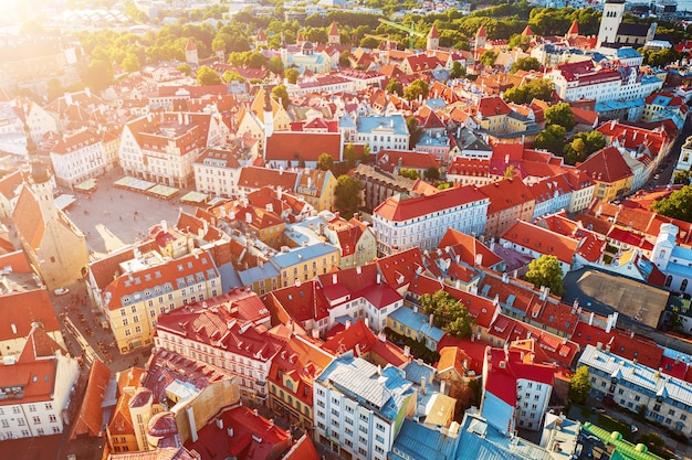 Vista aérea de Tallinn