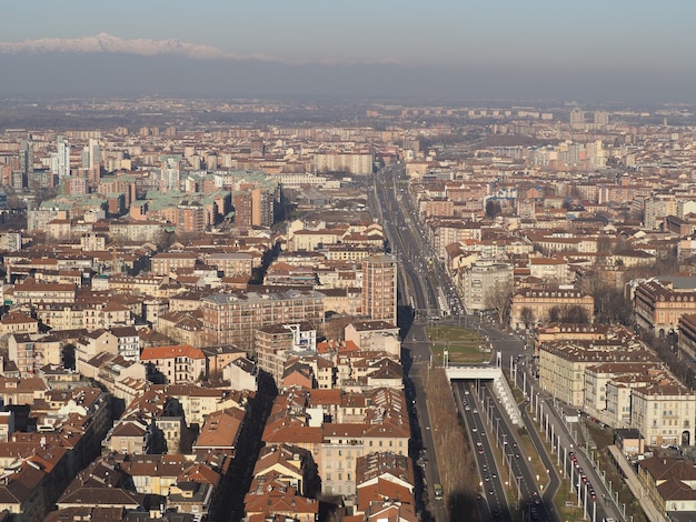 Vista aérea de torino