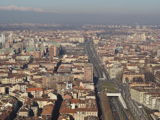 Vista aérea de turim