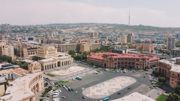 Vista aérea de Yerevan