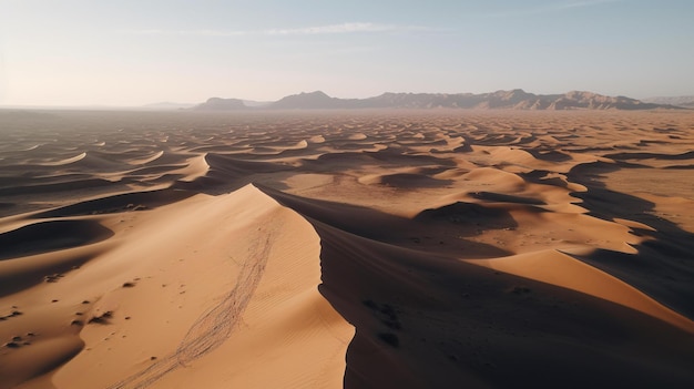 Vista aérea del desierto