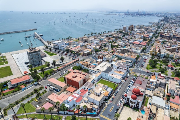 Vista aérea del Distrito de La Punta ubicado en Callao