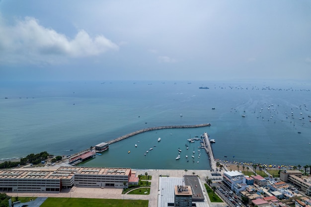 Vista aérea del Distrito de La Punta ubicado en Callao