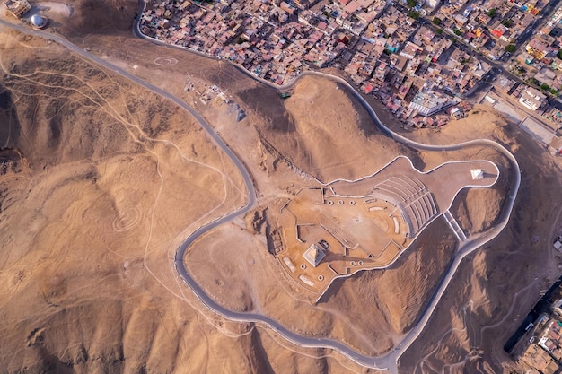 Vista aérea do calçadão de Chorrillos em Lima Peru