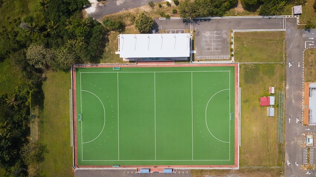 Vista aérea do estádio de hóquei