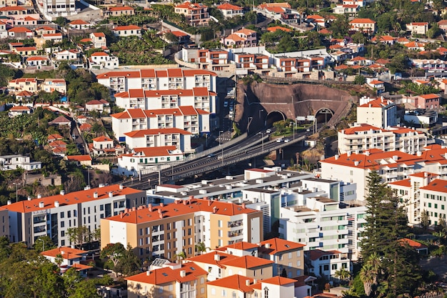 Vista aérea do Funchal