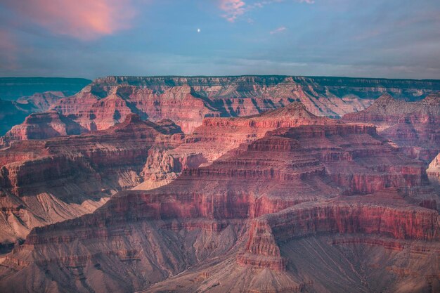 Vista aérea do grand canyon