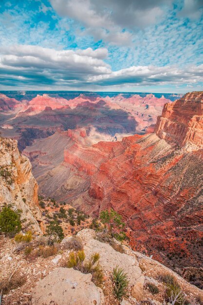 Foto vista aérea do grand canyon