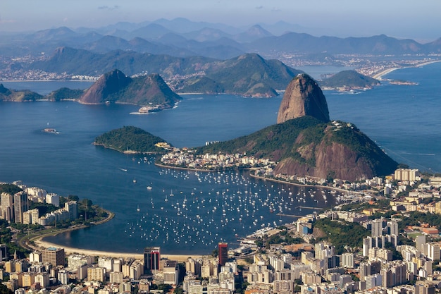 Vista aérea do rio de janeiro brasil