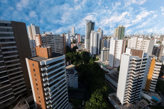 Vista aérea dos edifícios do horizonte de Salvador Bahia Brasil