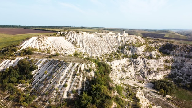 Vista aérea de drones de la naturaleza en Moldavia