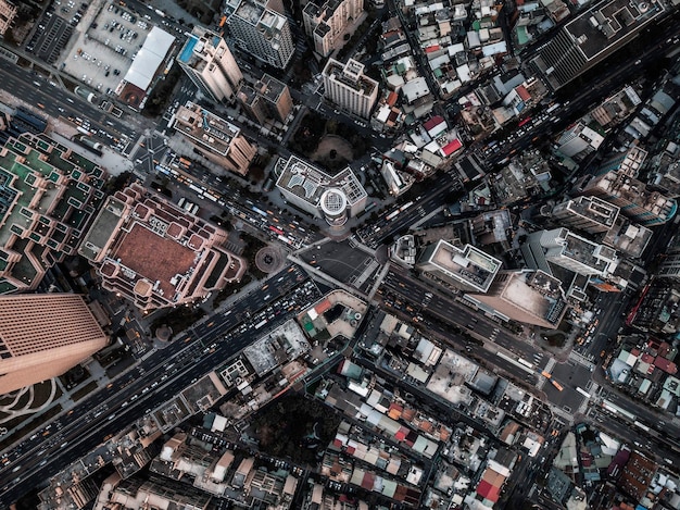 Vista aérea de los edificios de la ciudad