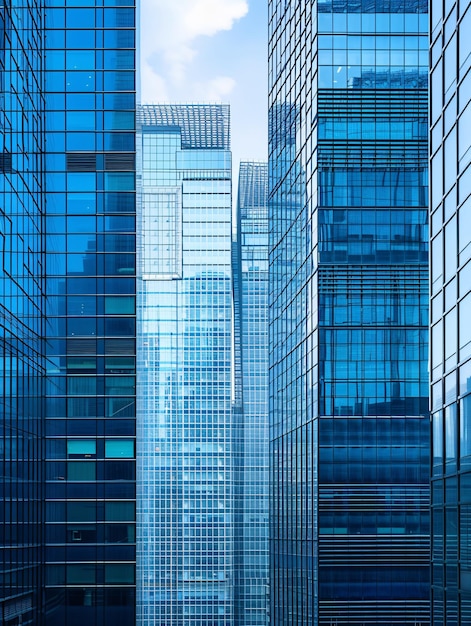 Vista aérea de las estructuras corporativas contemporáneas en la metrópolis china