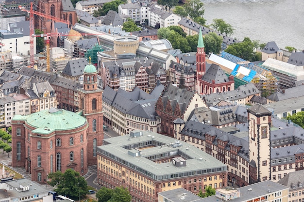 Vista aérea de Frankfurt Alemania