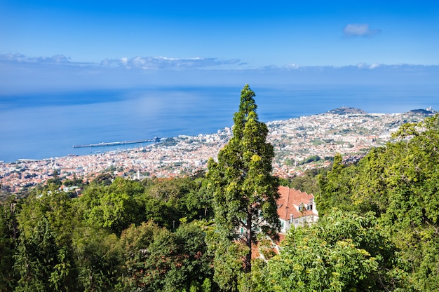 Vista aérea de Funchal, Madeira