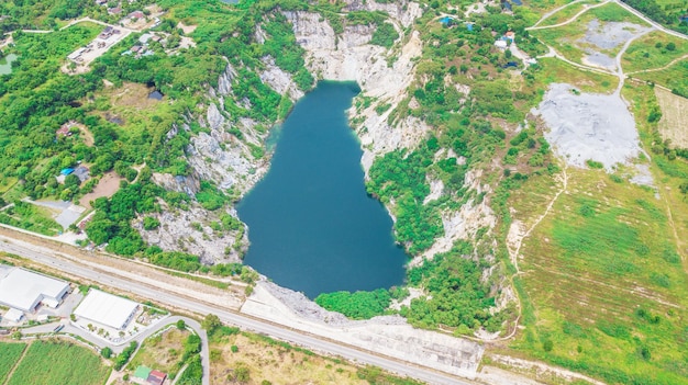 Una vista aérea del Gran Cañón Chonburi Tailandia Landmark en Chonburi Tailandia