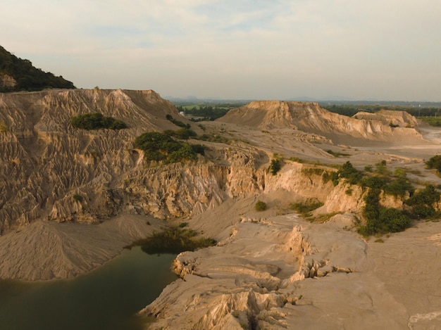 Una vista aérea del Gran Cañón en Ratchaburi cerca de Bangkok Tailandia