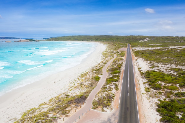 Vista aérea de Great Ocean Road en Victoria, Australia