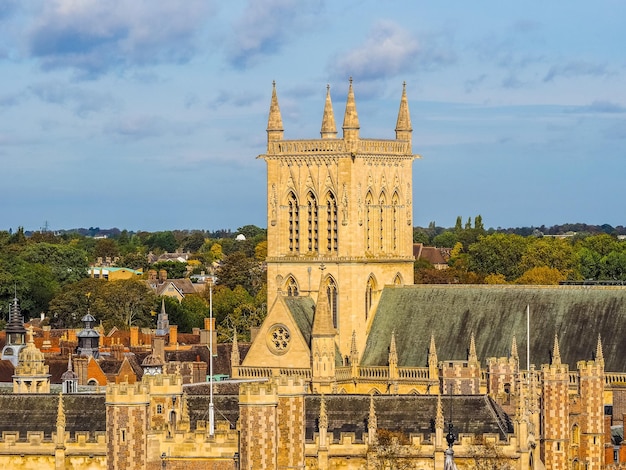 Vista aérea HDR de Cambridge