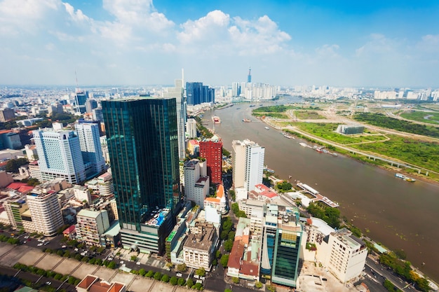 Vista aérea de Ho Chi Minh