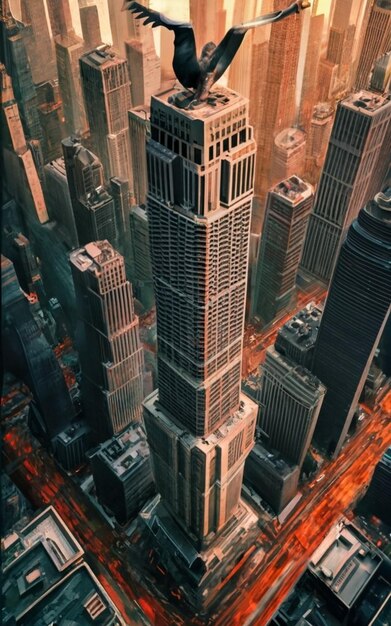 Foto vista aérea de hong kong por la noche