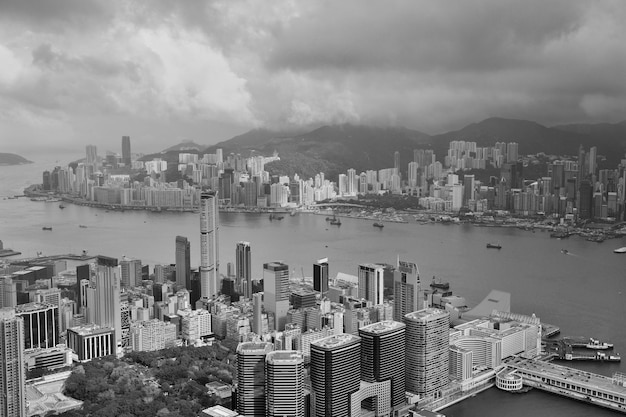 Vista aérea de Hong Kong