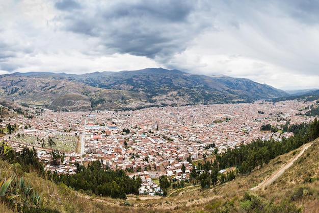 Vista aerea de huaraz