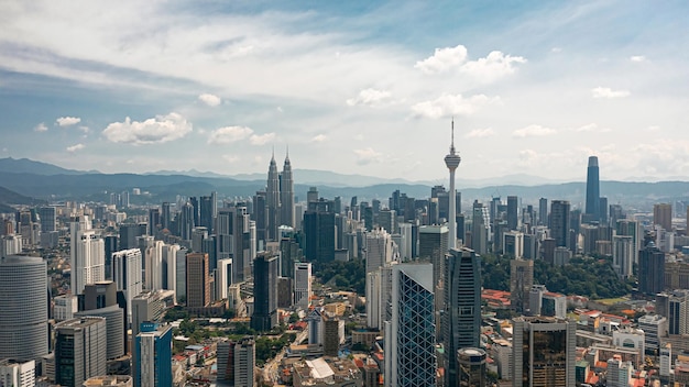 Vista aérea de Kuala Lumpur