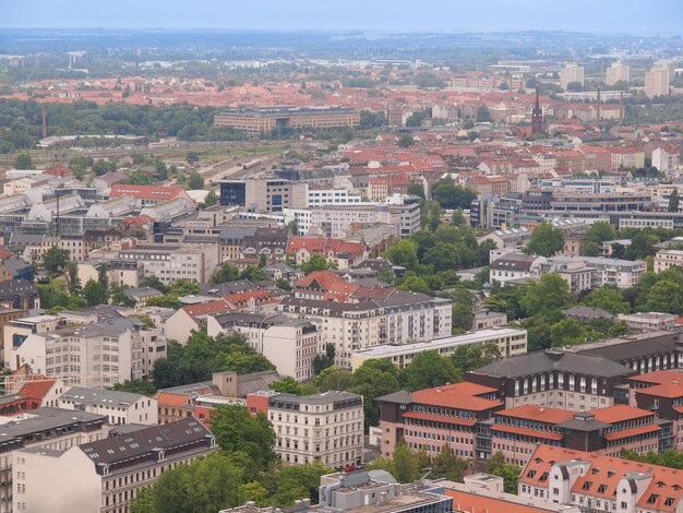 Vista aérea de Leipzig