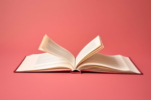 Foto vista aérea de un libro abierto con páginas blancas vacías composición de cuaderno para revistas de catálogo