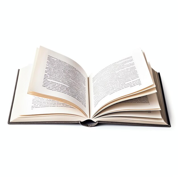 Foto vista aérea de un libro abierto con páginas blancas vacías composición de cuaderno para revistas de catálogo