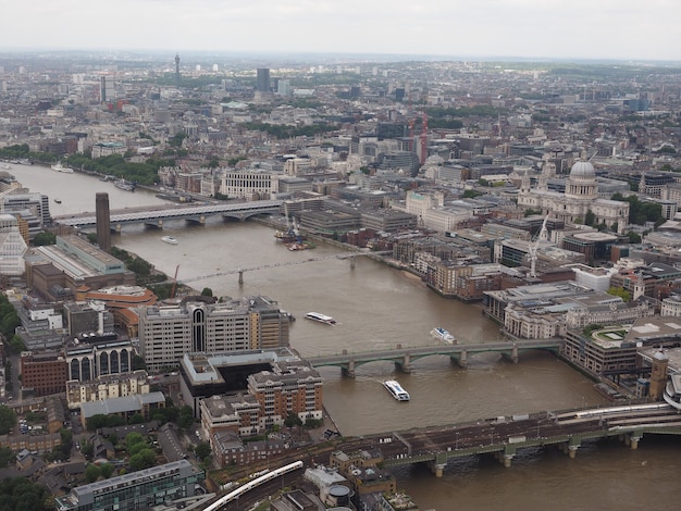 Vista aérea, de, londres