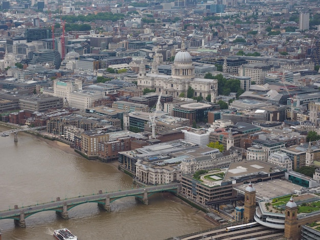 Vista aérea, de, londres