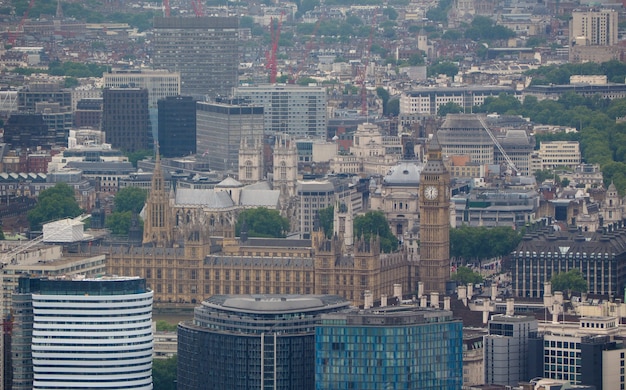 Vista aérea, de, londres