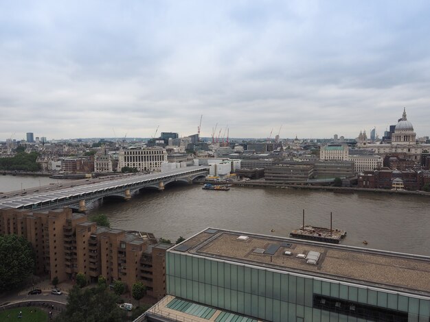 Vista aérea, de, londres