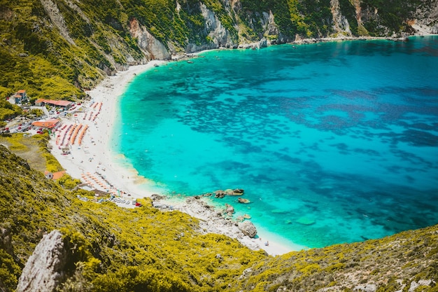 Foto vista aérea del mar