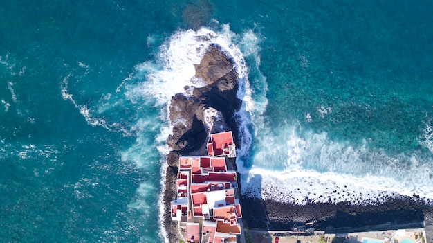 Foto vista aérea del mar