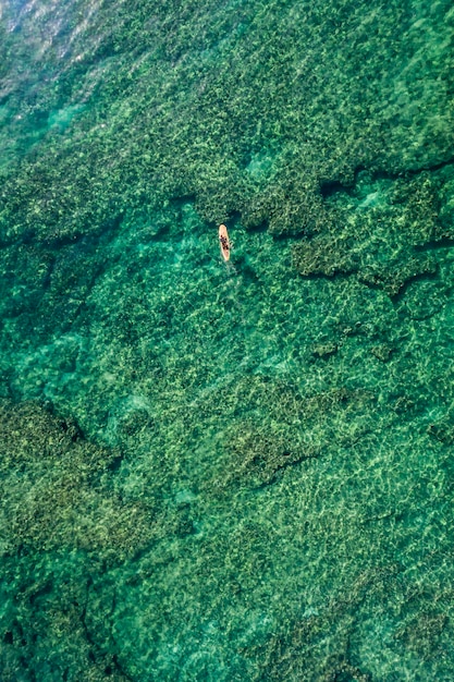 Foto vista aérea del mar