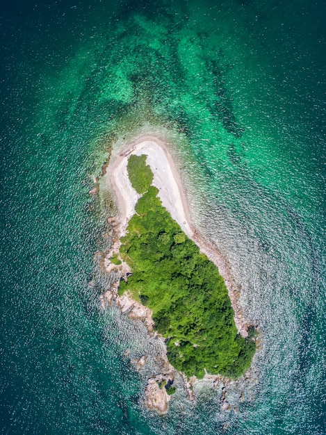 Vista aérea del mar