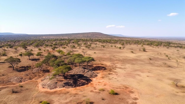 Vista aérea de Masai Mara, en Kenia