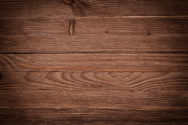 Vista aérea de la mesa de madera, textura de fondo