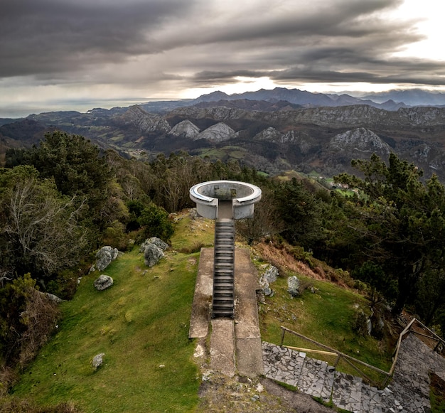 Vista aérea del mirador de Fito